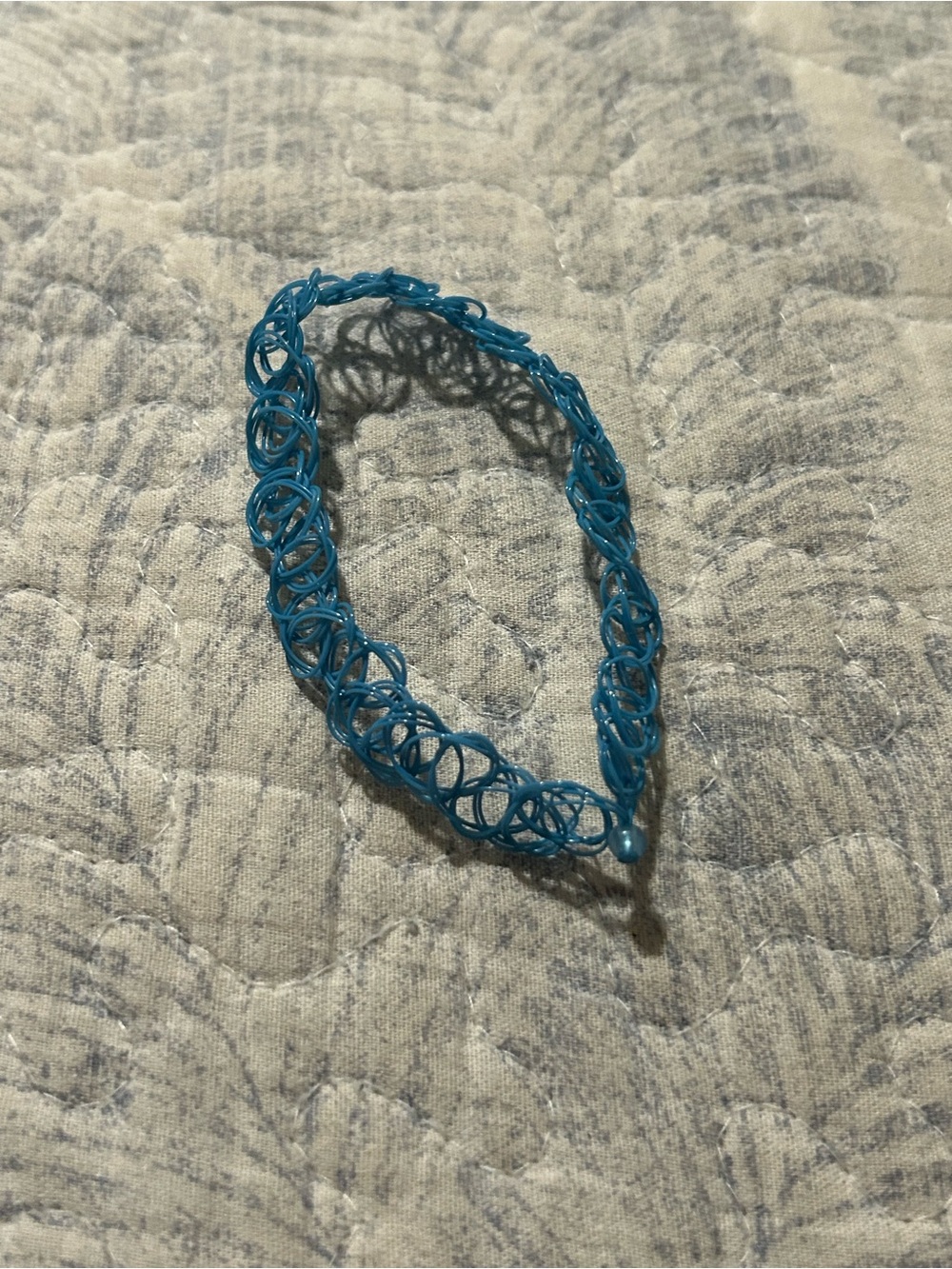 Blue Stretch Loop Choker Necklace - Women Jewelry